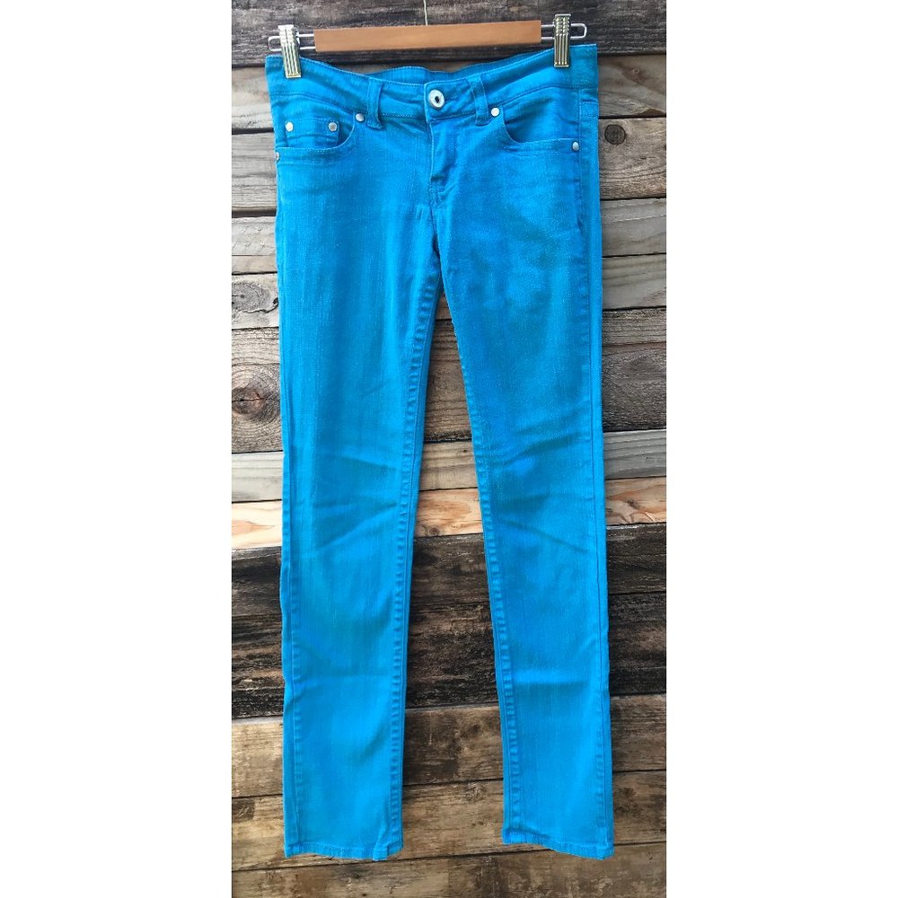 JEANS LOW RISE TURQUOISE SIZE 1